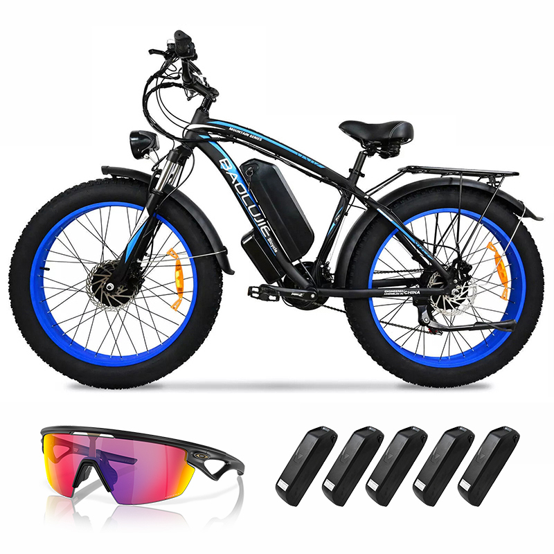 🚴‍♂️💨[2000W 48V]Dual motor adult wide tire electric bicycle🌟