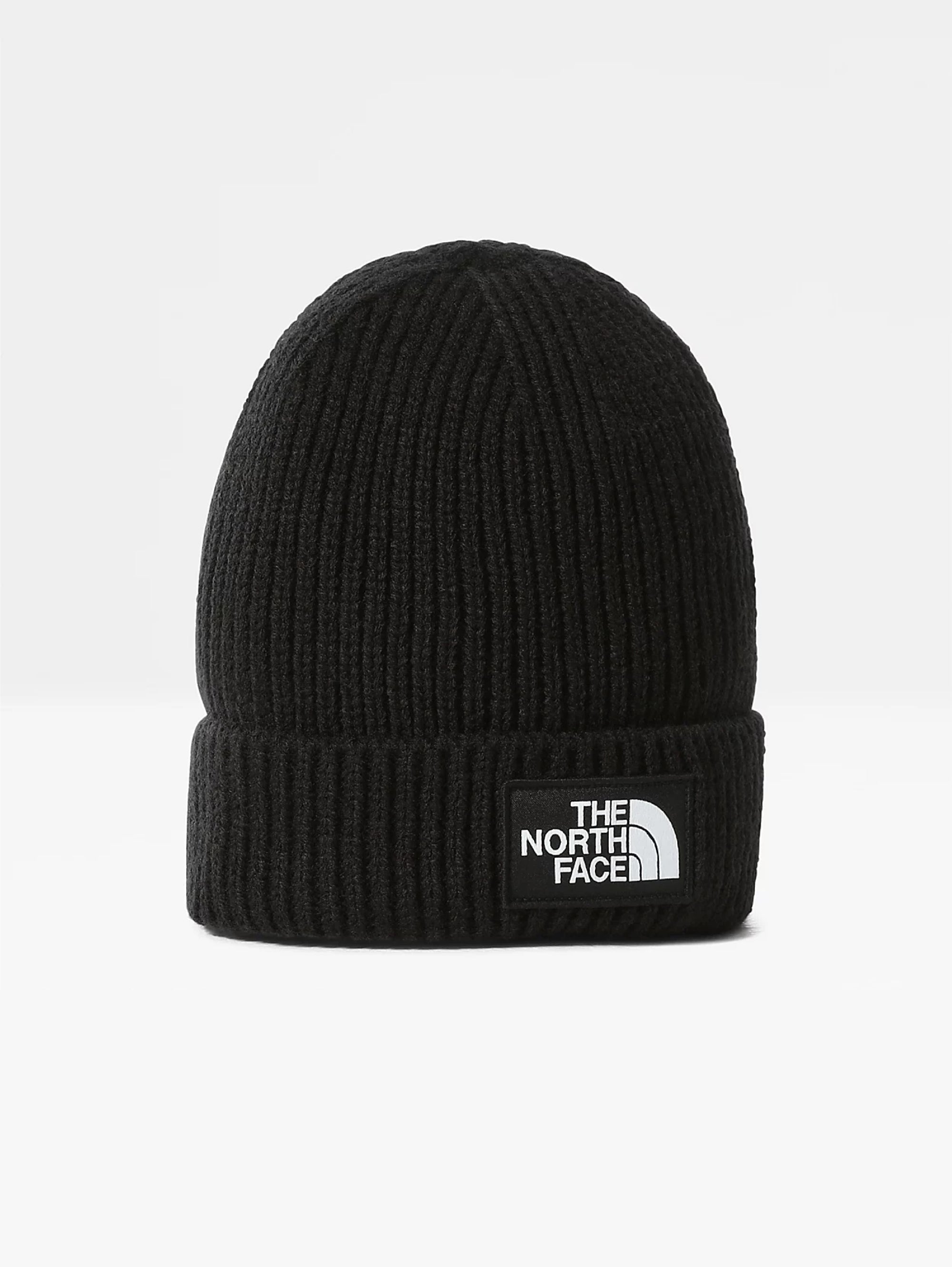 Ribbed Cap with Black Logo