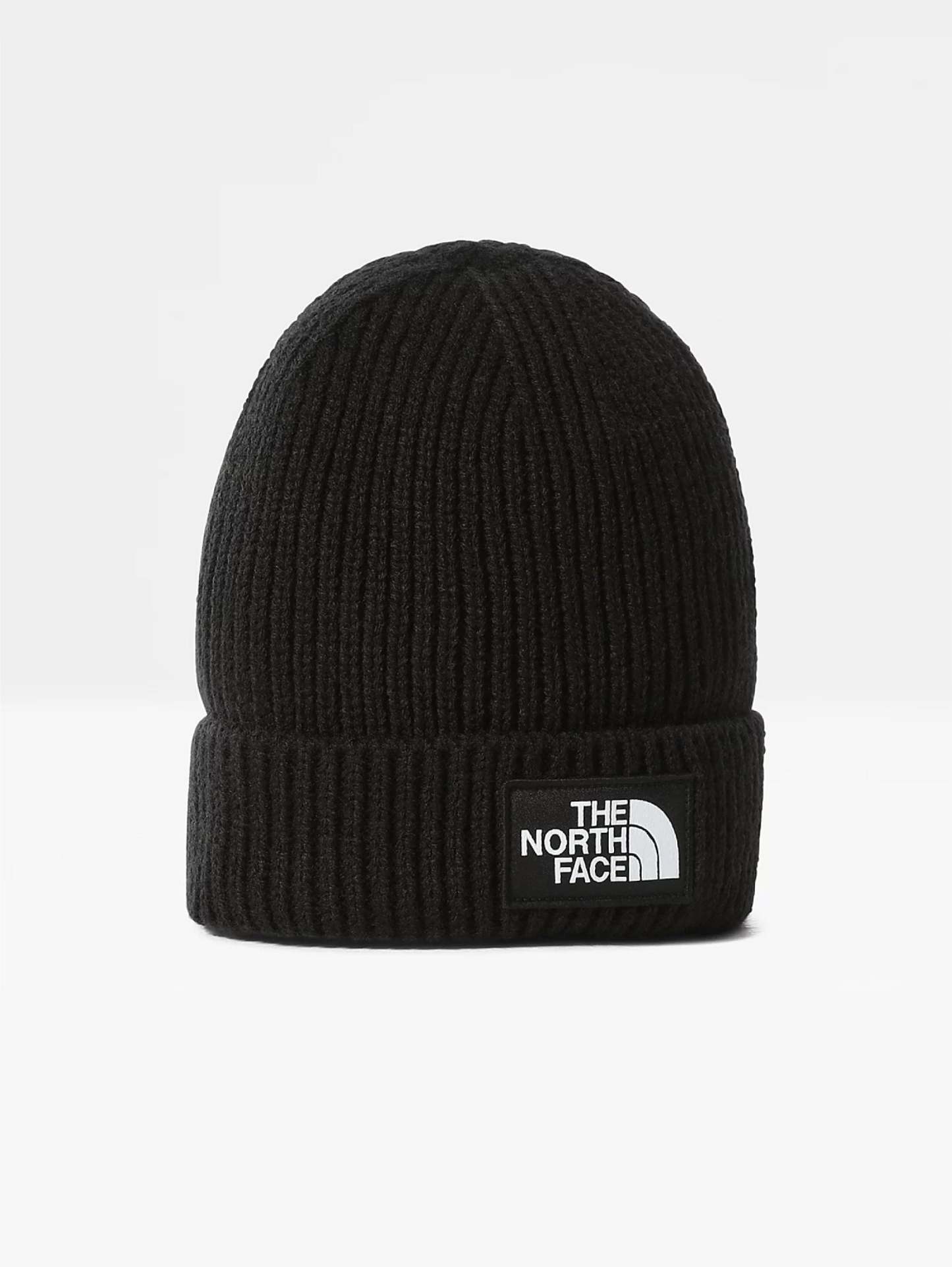 Ribbed Cap with Black Logo
