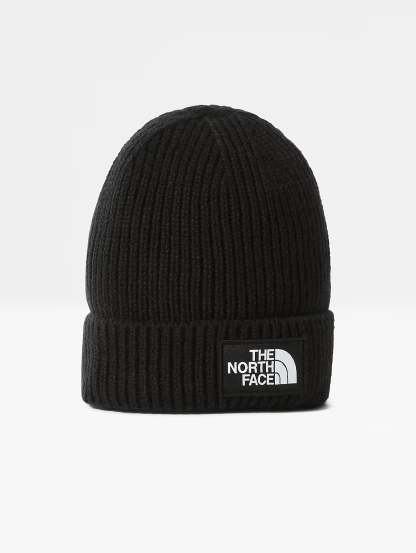 Ribbed Cap with Black Logo