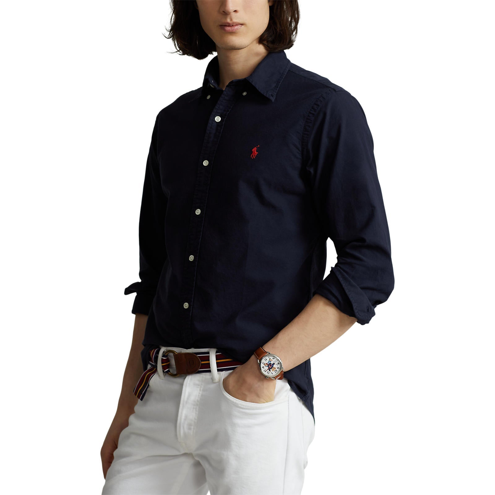 Polo Ralthtph Lauthtren - Oxford Shirt - Dark Navy