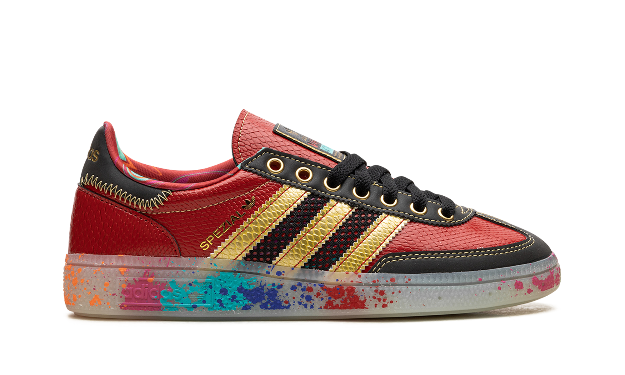 Handball Spezial "S.E.E.D. - Scarlet Gold Paint Splatter"