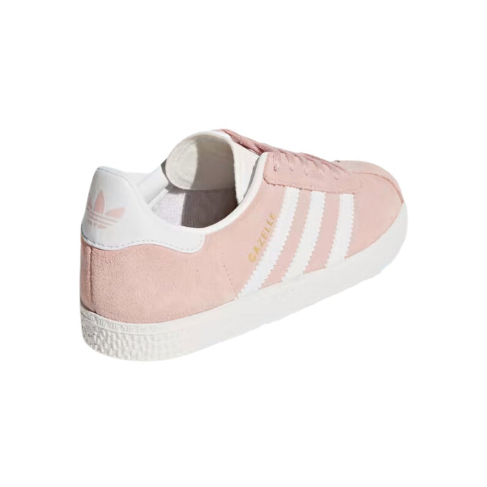 adidtheas Girl's Gazelle Icey Pink/Cloud White/Gold Metallic