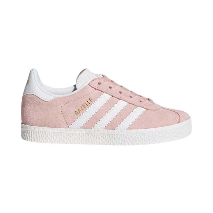 adidtheas Girl's Gazelle Icey Pink/Cloud White/Gold Metallic
