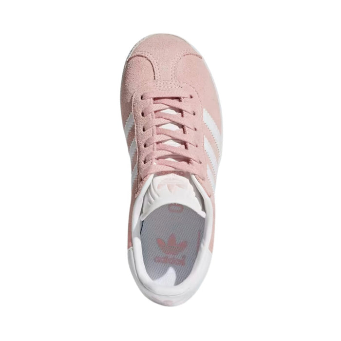 adidtheas Girl's Gazelle Icey Pink/Cloud White/Gold Metallic