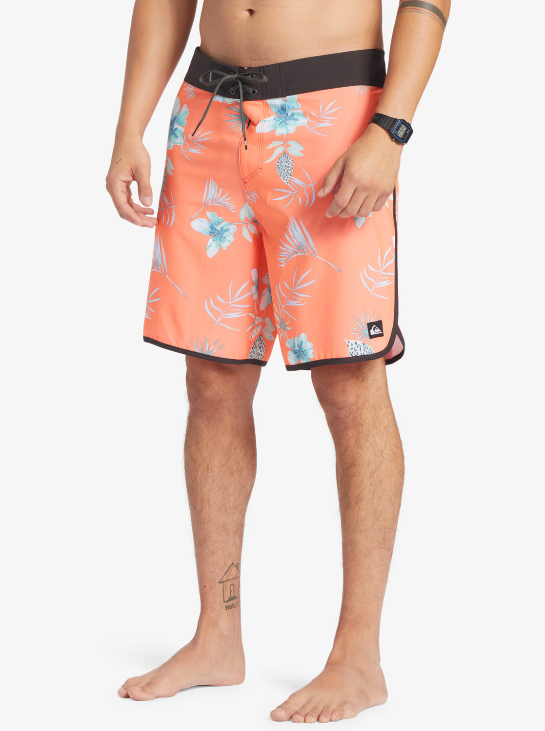 Surfsilk Scallop 19" Boardshorts - Fiery Coral