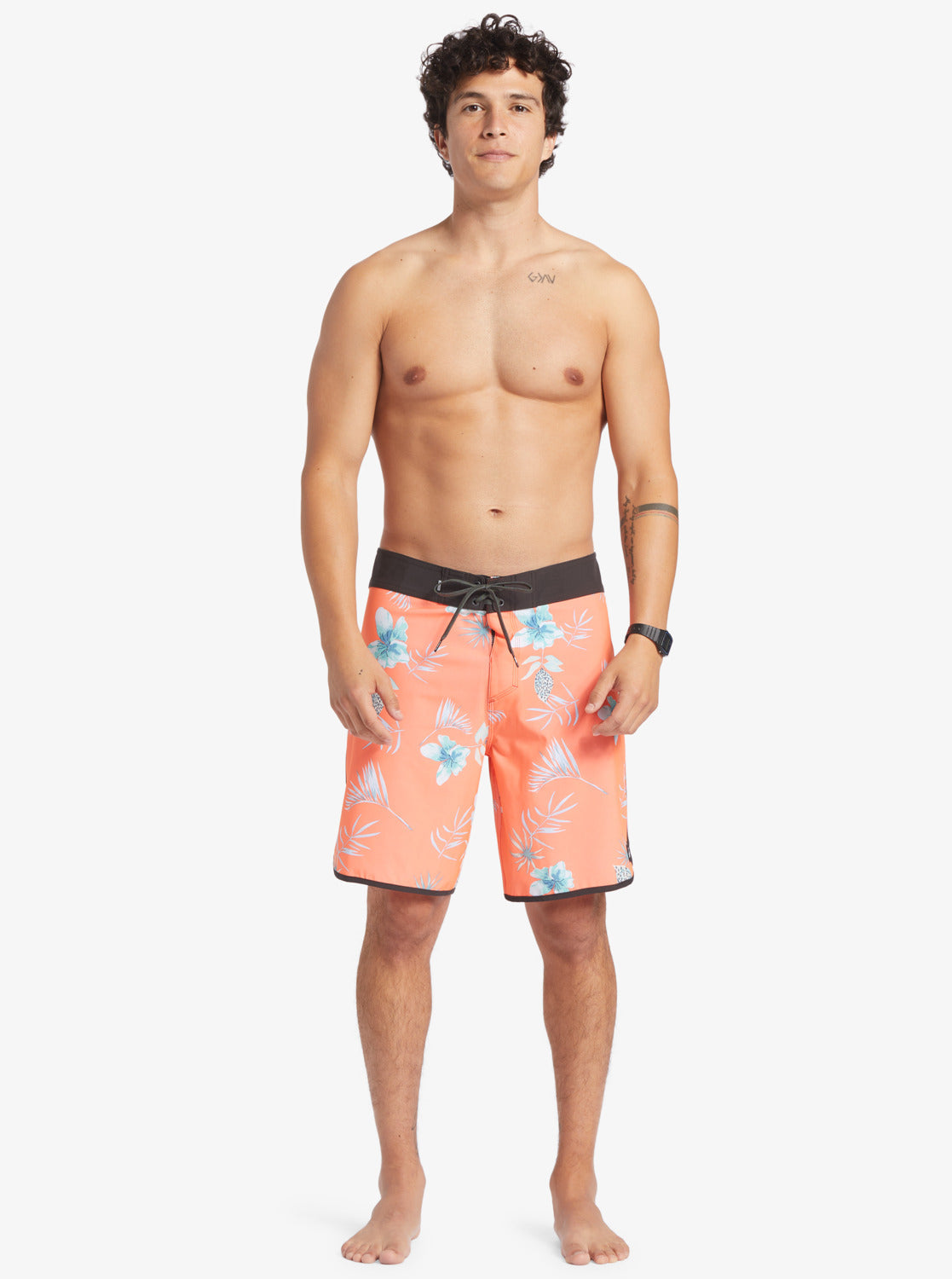 Surfsilk Scallop 19" Boardshorts - Fiery Coral