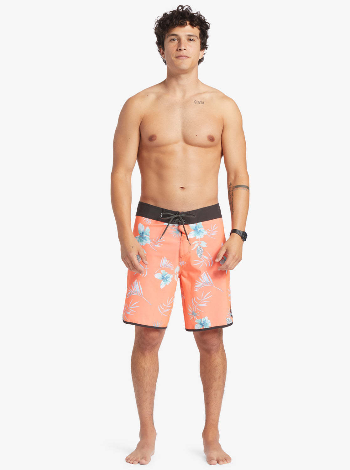 Surfsilk Scallop 19" Boardshorts - Fiery Coral