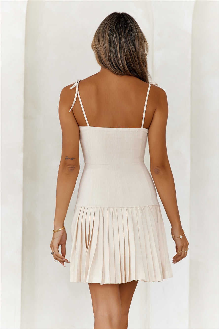 Daytime Dreaming Mini Dress Oatmeal