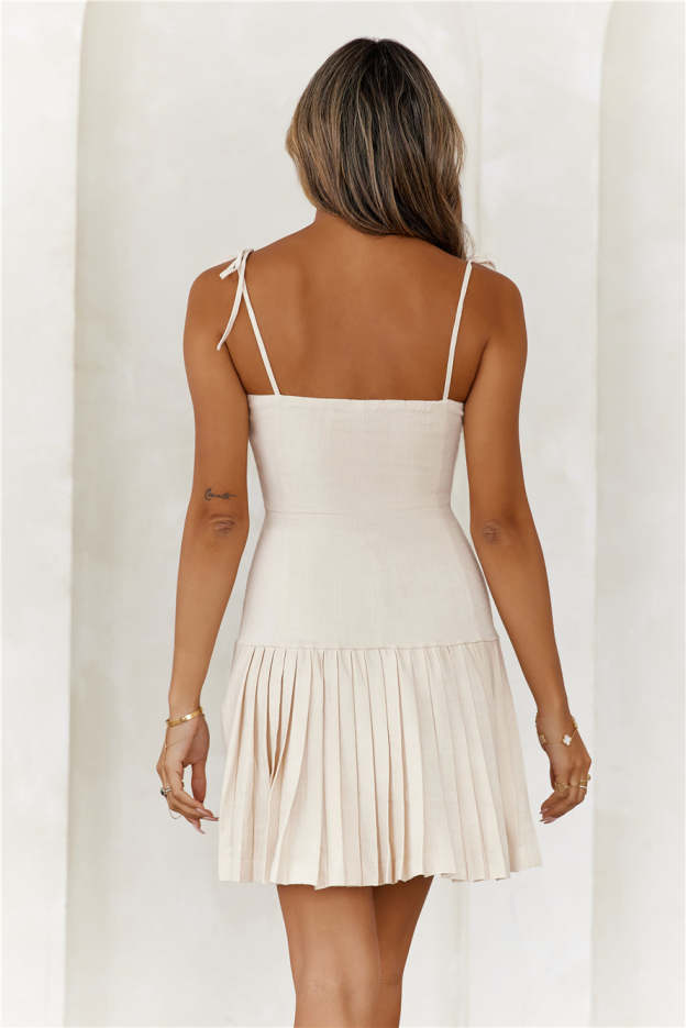 Daytime Dreaming Mini Dress Oatmeal