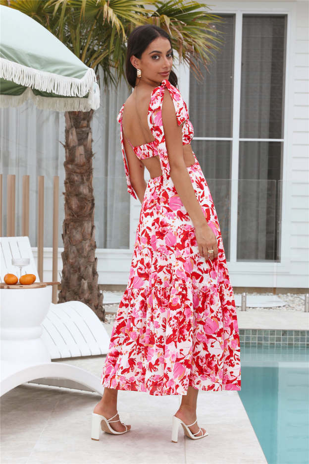 Classy Style Maxi Dress Red