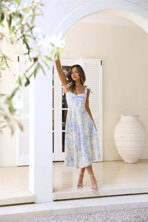 Tropical Mood Midi Dress Print