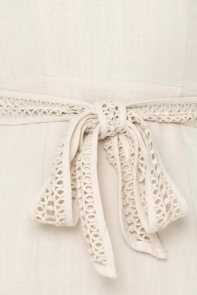 Follow My Lead Dress Beige