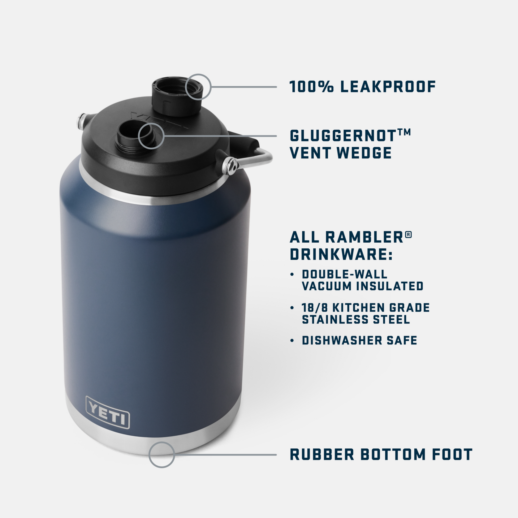 YETI Half Gallon Rambler Jug