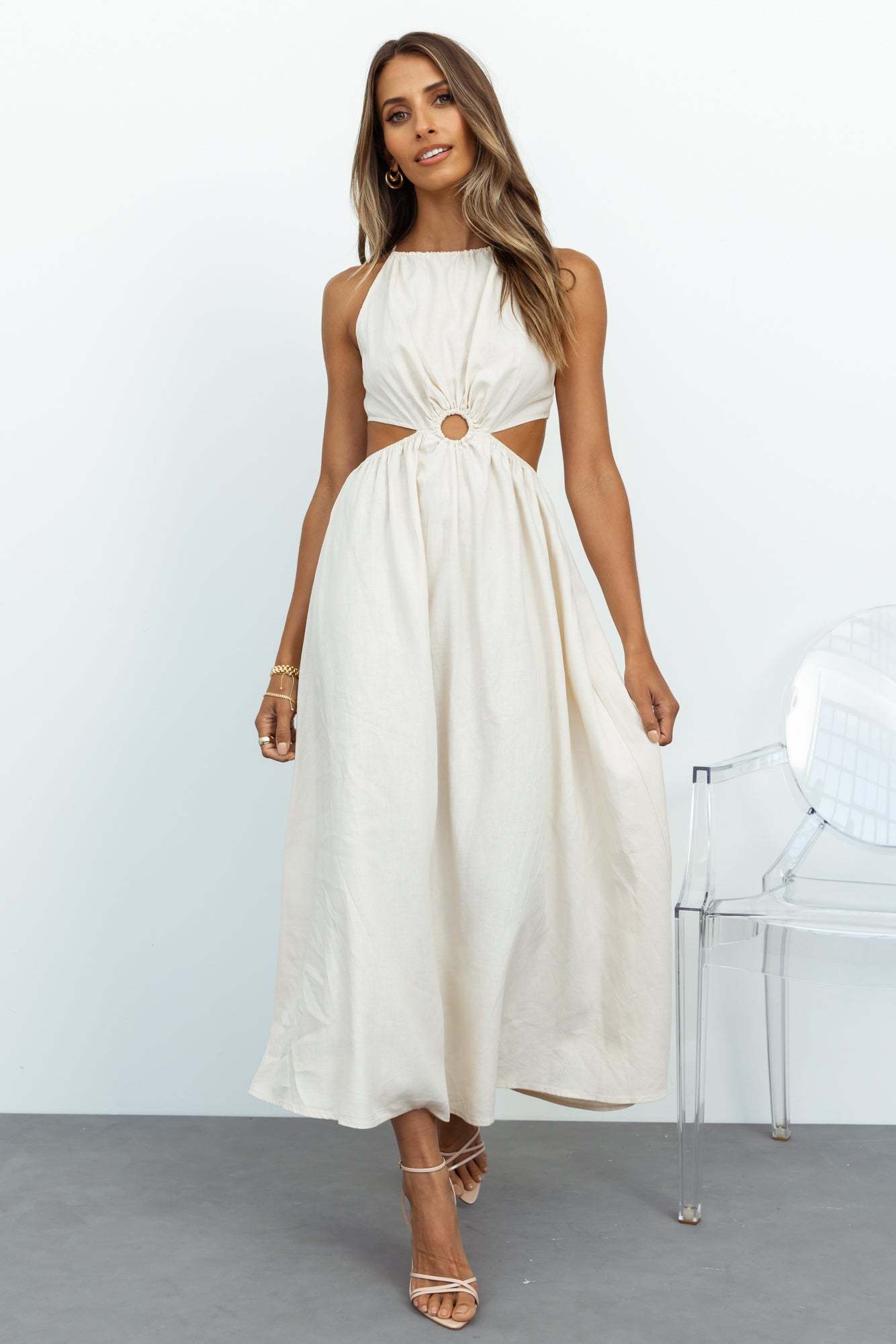Chill Moments Maxi Dress Cream