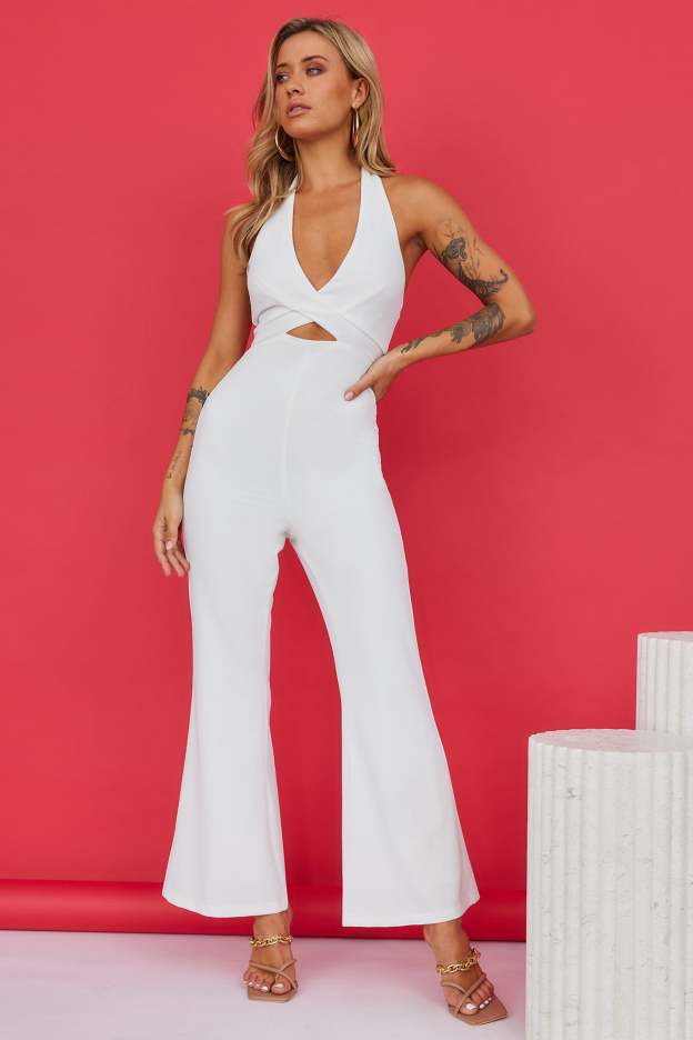 Ambitious Lover Jumpsuit White