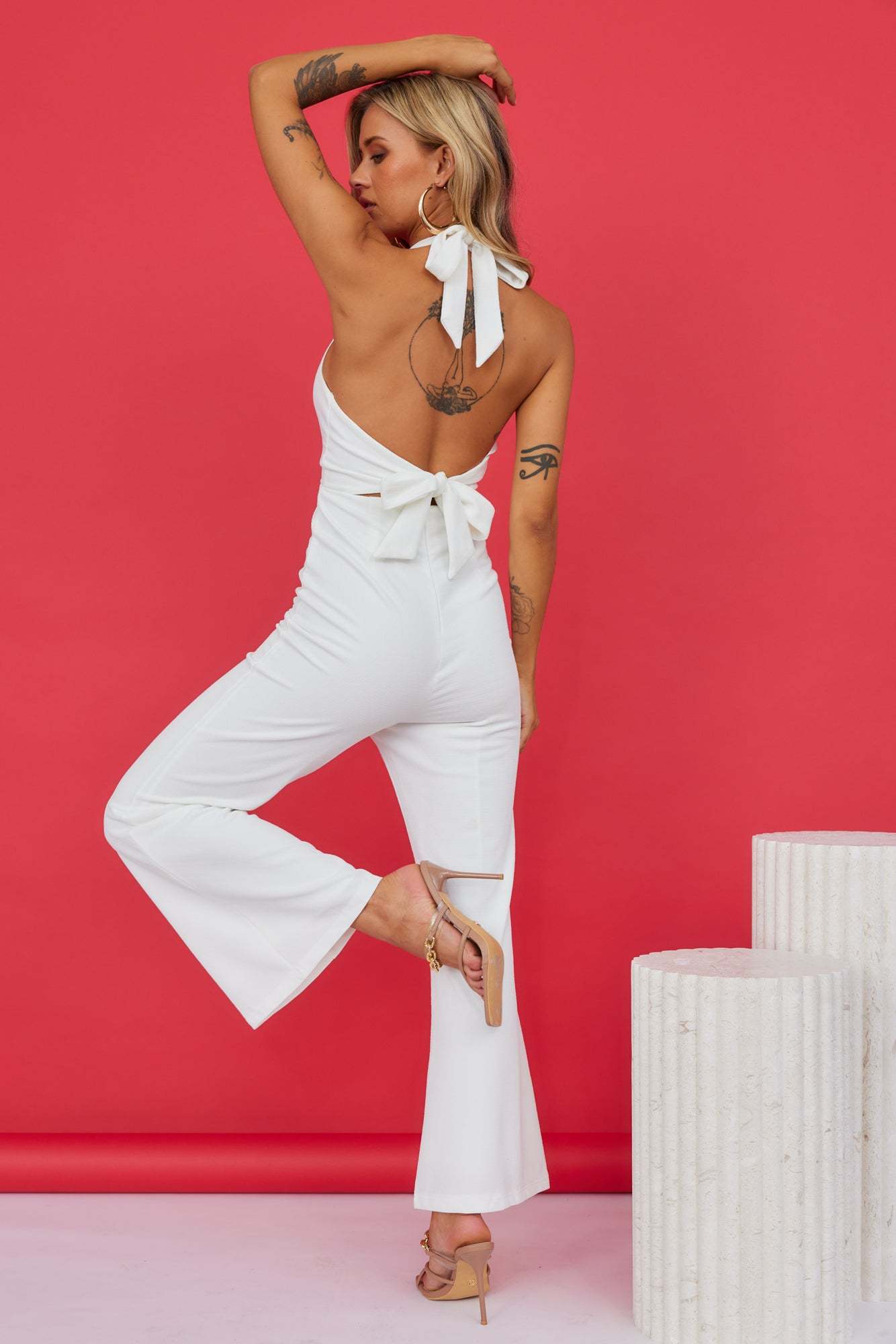 Ambitious Lover Jumpsuit White