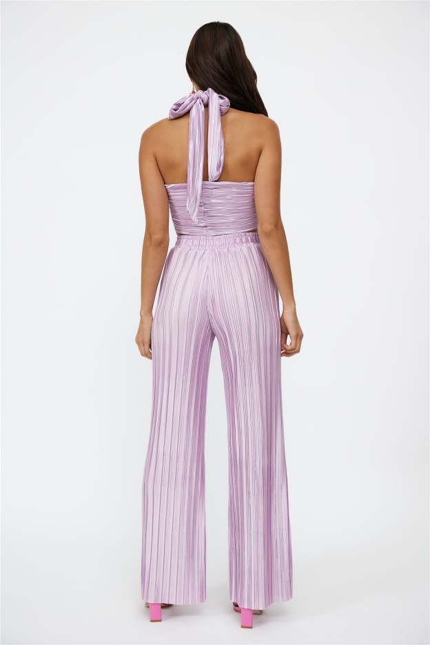 Set Heart Pants Lilac