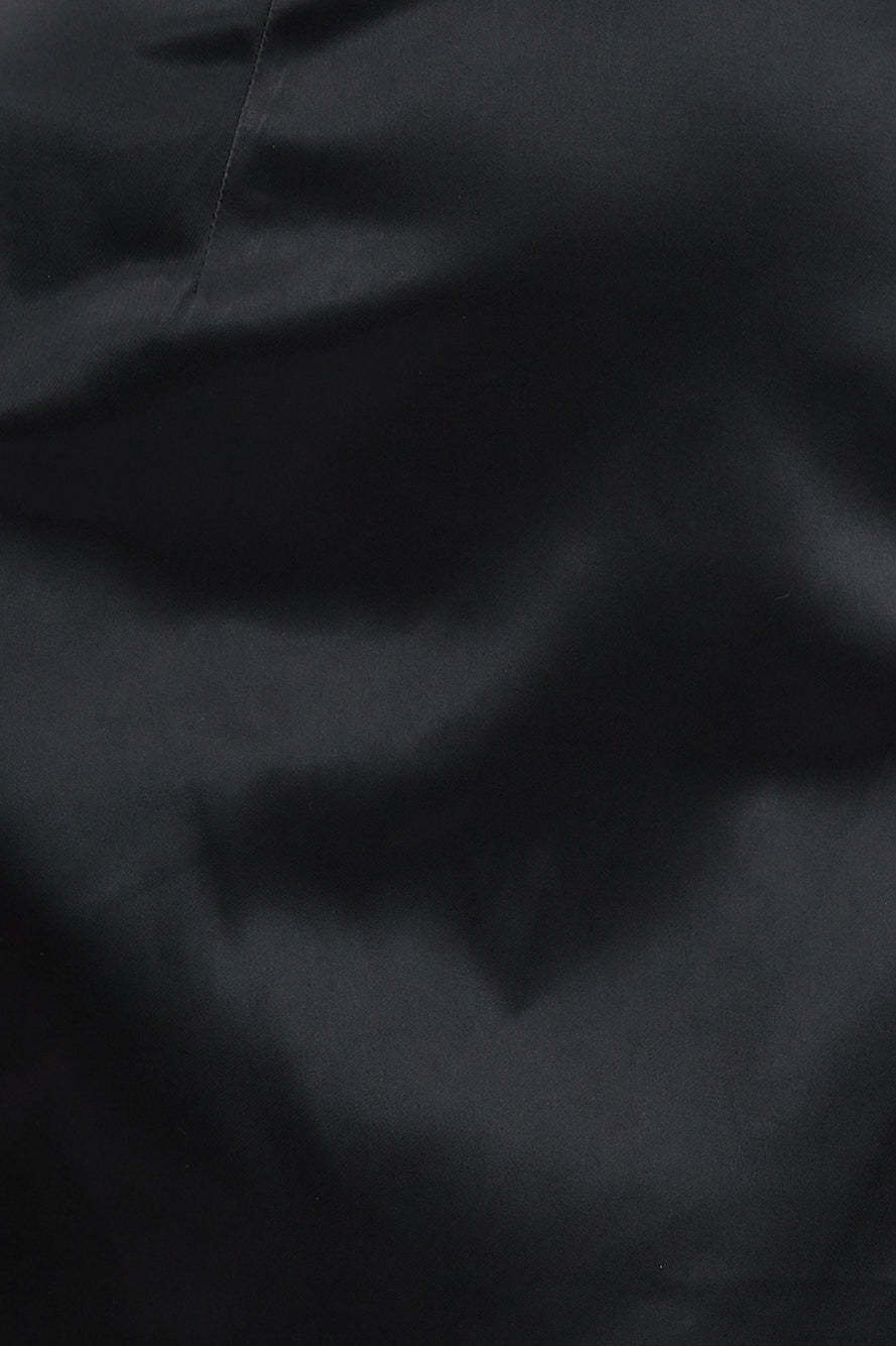 Cocktail Time Satin Mini Dress Black