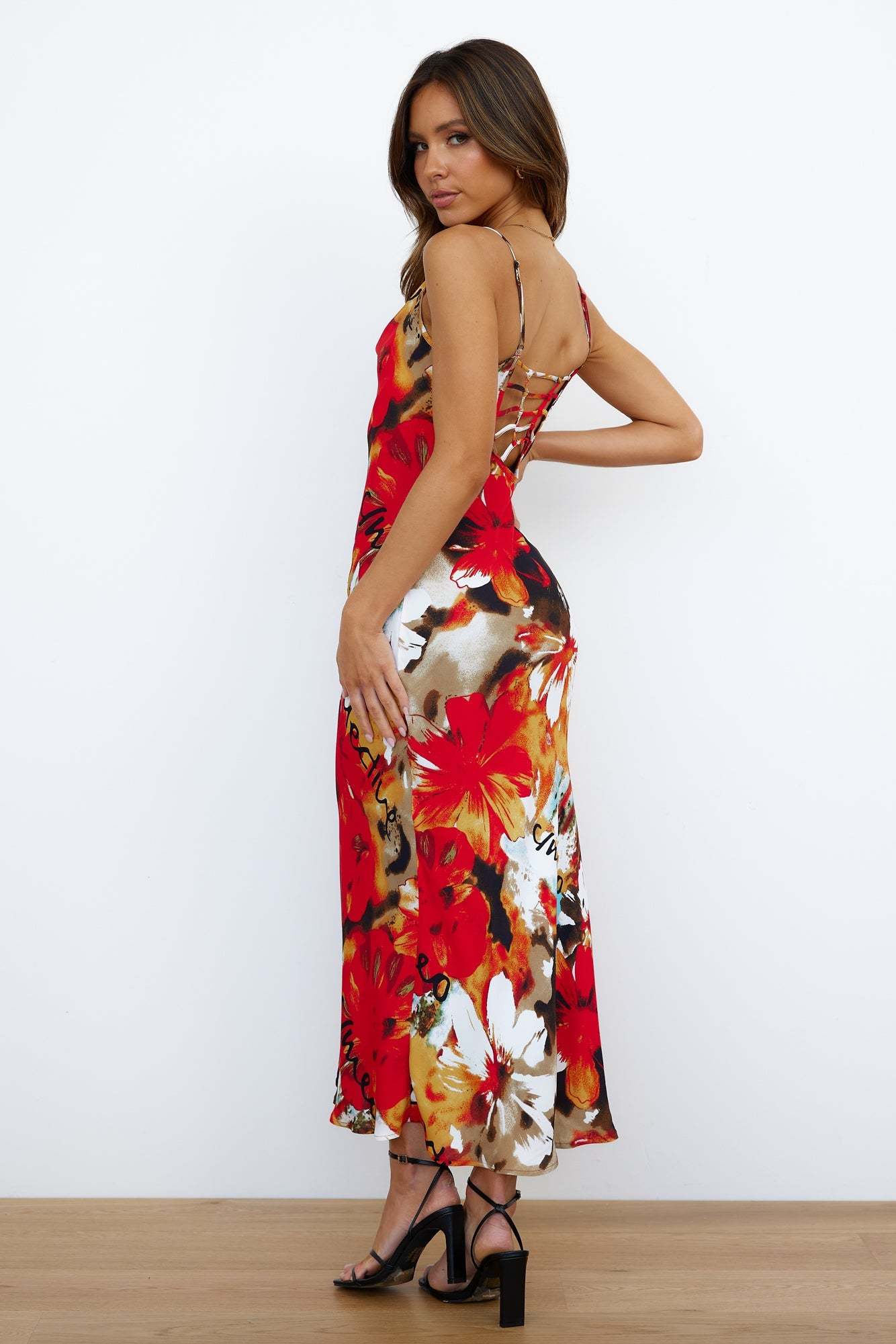 C/Meo Adore You Midi Dress Miami Floral