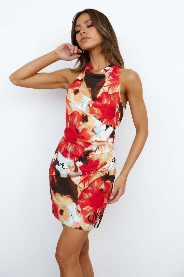 C/Meo Adore You Mini Dress Miami Floral