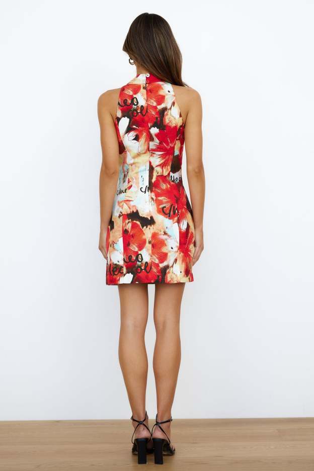 C/Meo Adore You Mini Dress Miami Floral