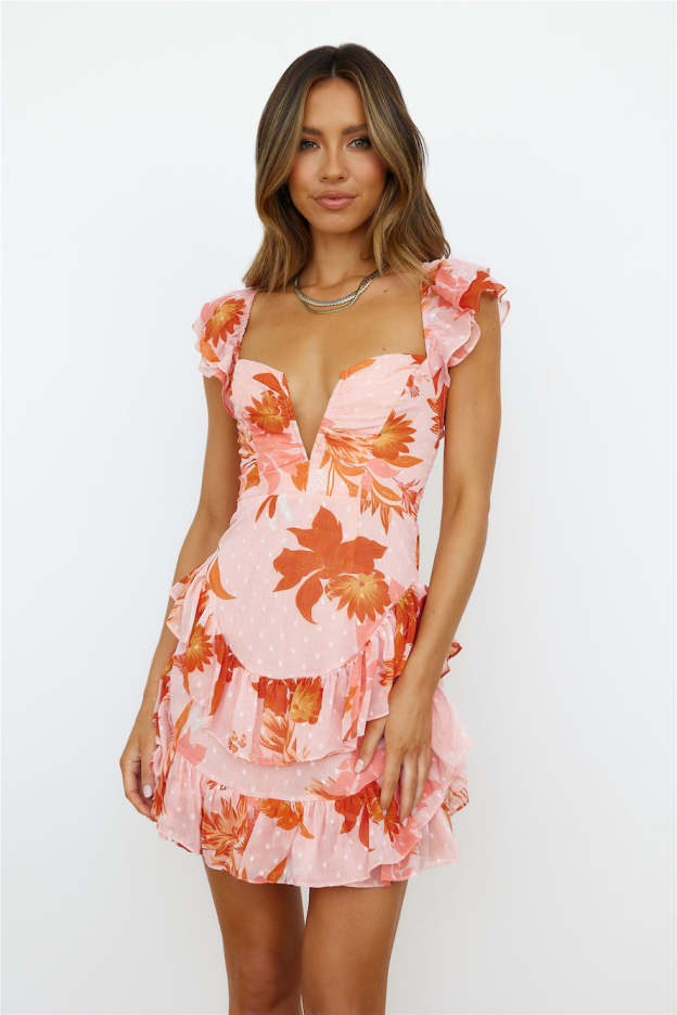 Cutest 'Fit Mini Dress Orange