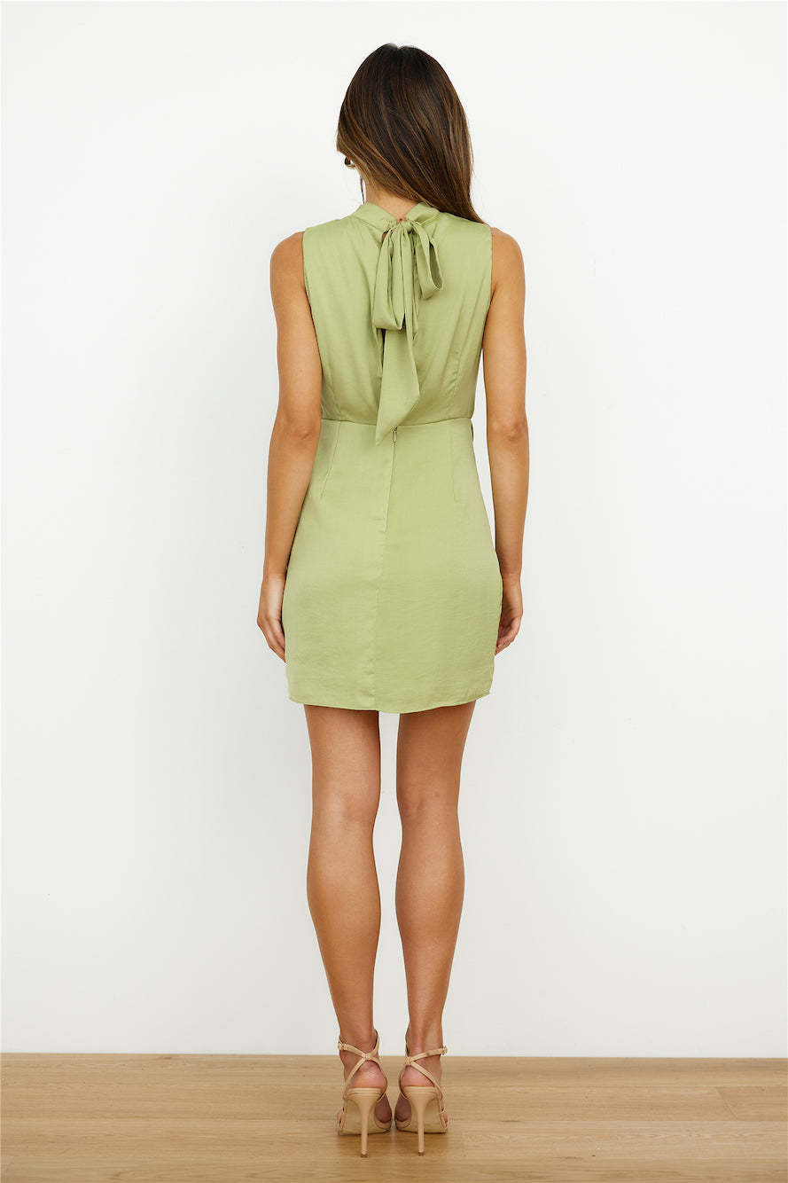 After Party 'Fit Mini Dress Green