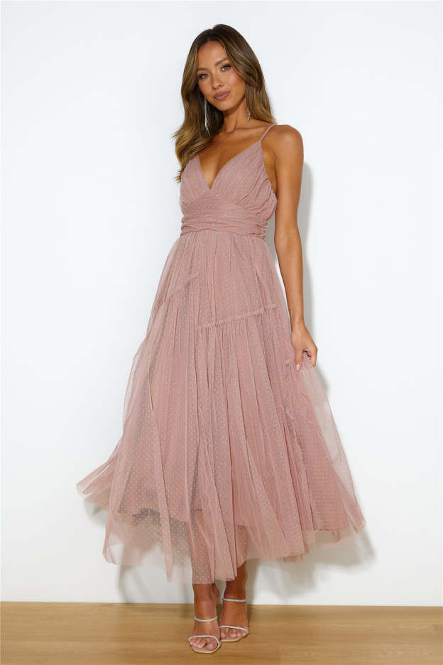 Be Seen In This Midi Dress Pink