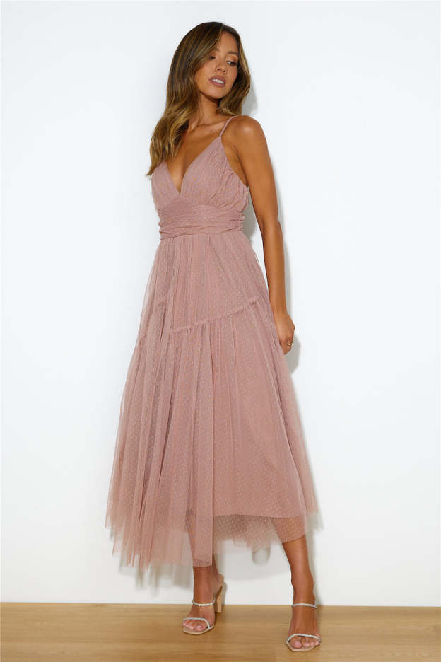 Be Seen In This Midi Dress Pink