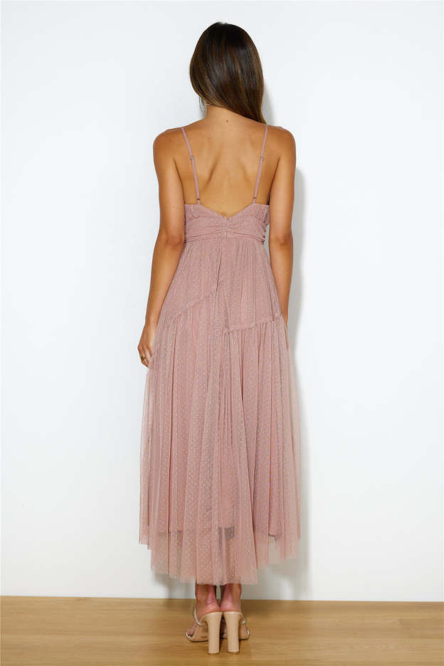 Be Seen In This Midi Dress Pink