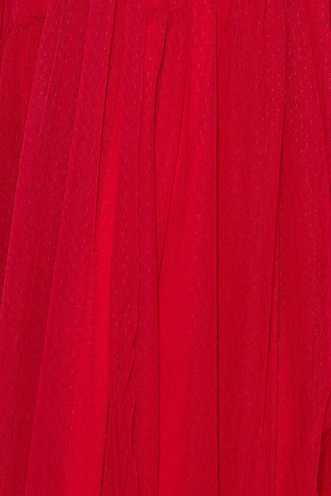 Be Seen In This Midi Dress Red