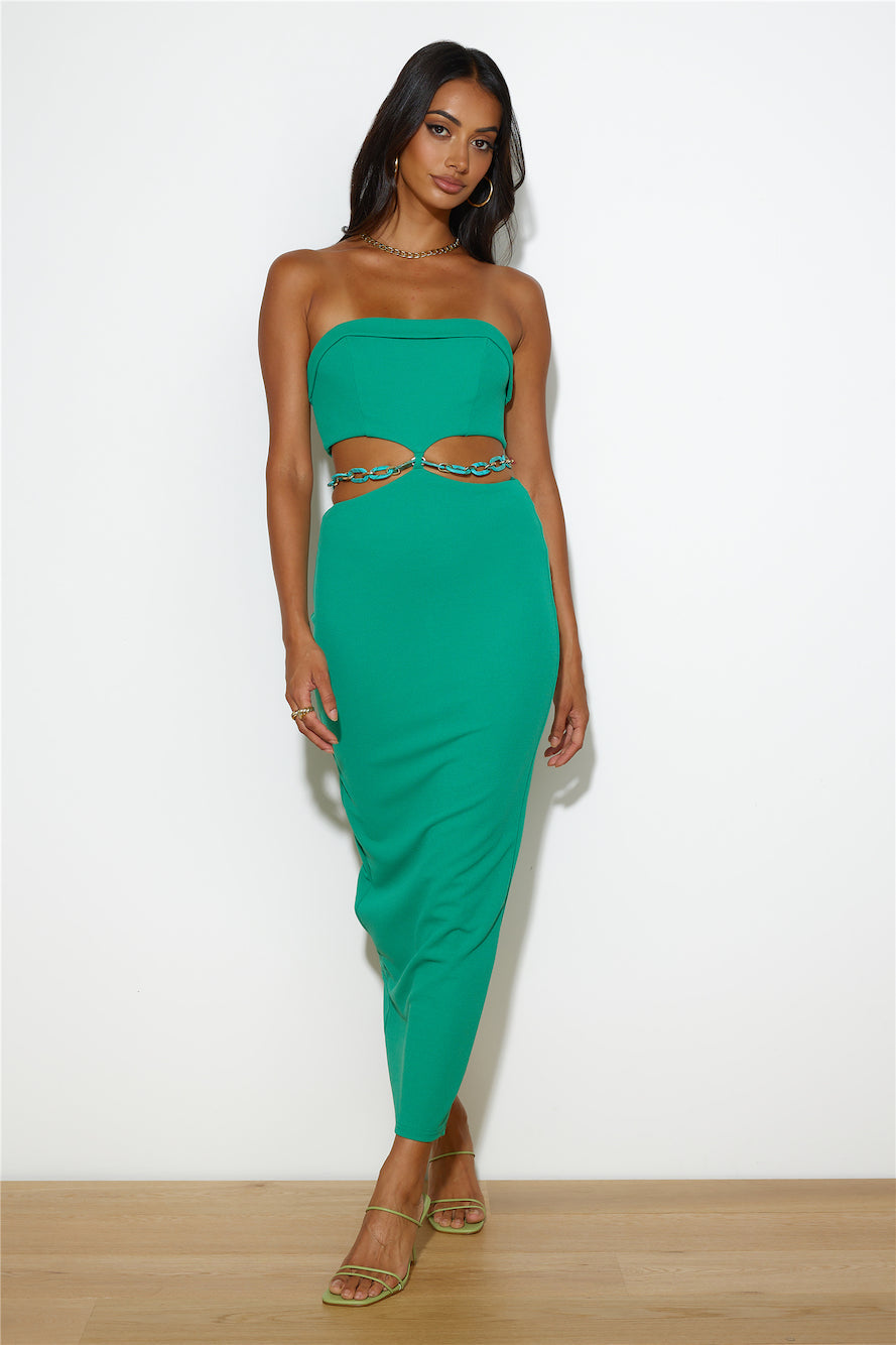 Connect With Me Maxi Dress Green