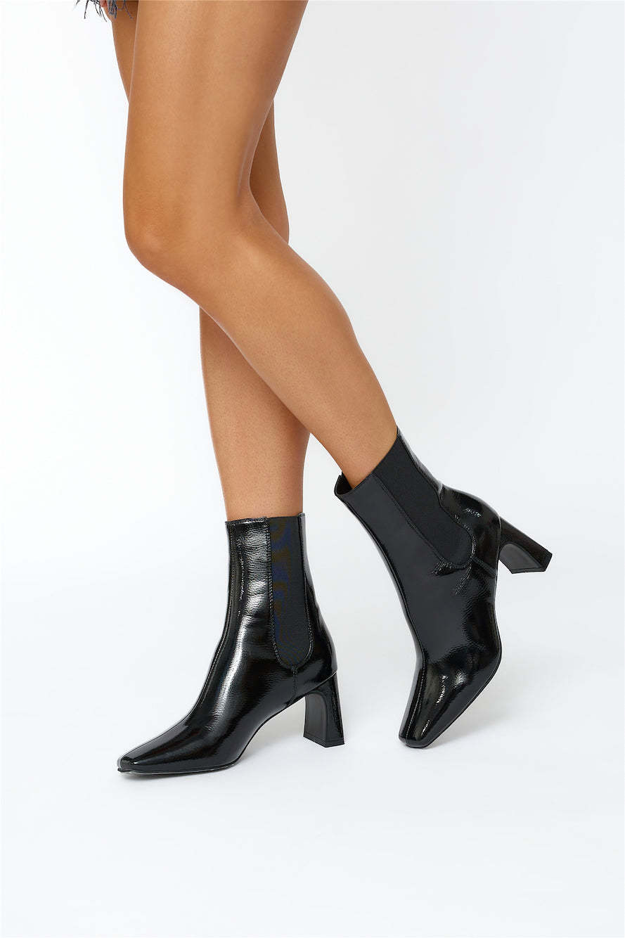 BILLINI Fernley Boots Black Patent