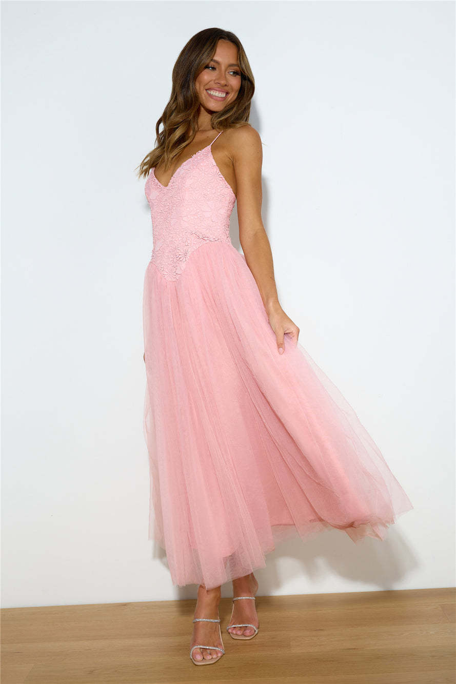 Amazing Love Midi Dress Pink