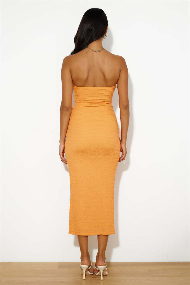Cocktails Right Now Maxi Dress Orange