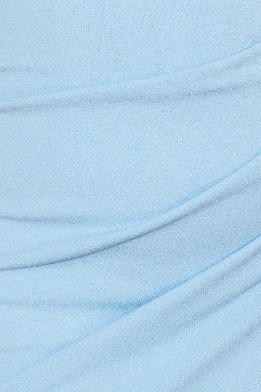 Around The Twist Mini Dress Blue