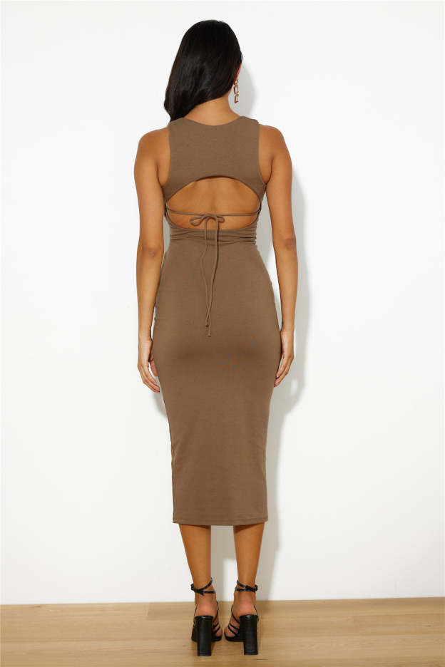 All Day Everyday Maxi Dress Brown