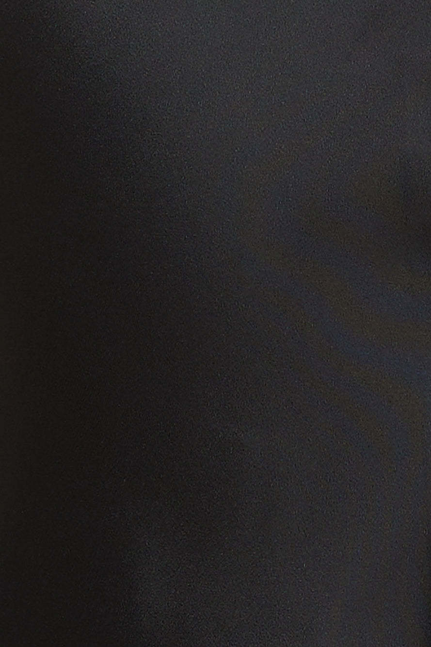 Blooming Confidence Satin Mini Dress Black