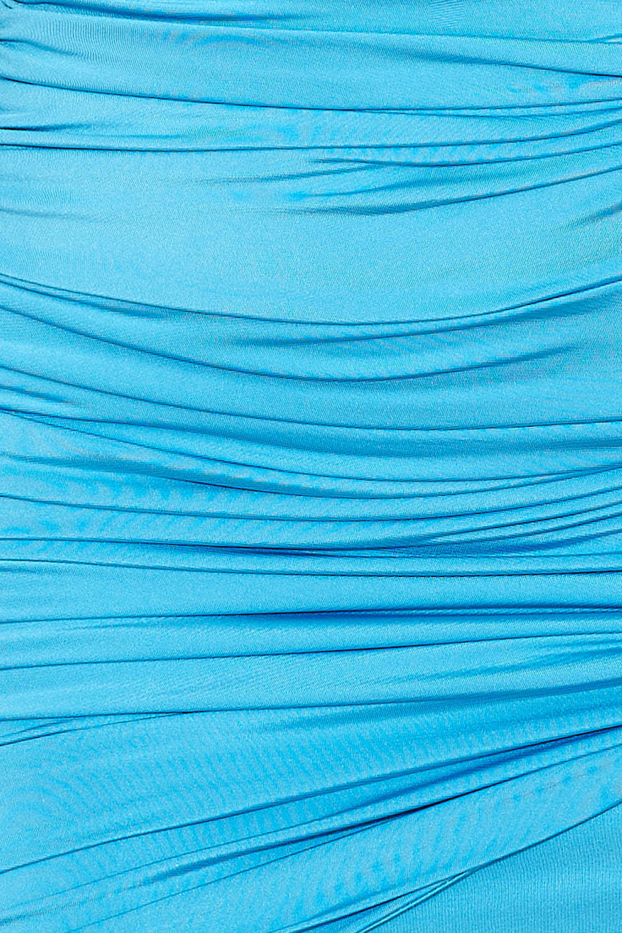 Club Music Mini Dress Blue