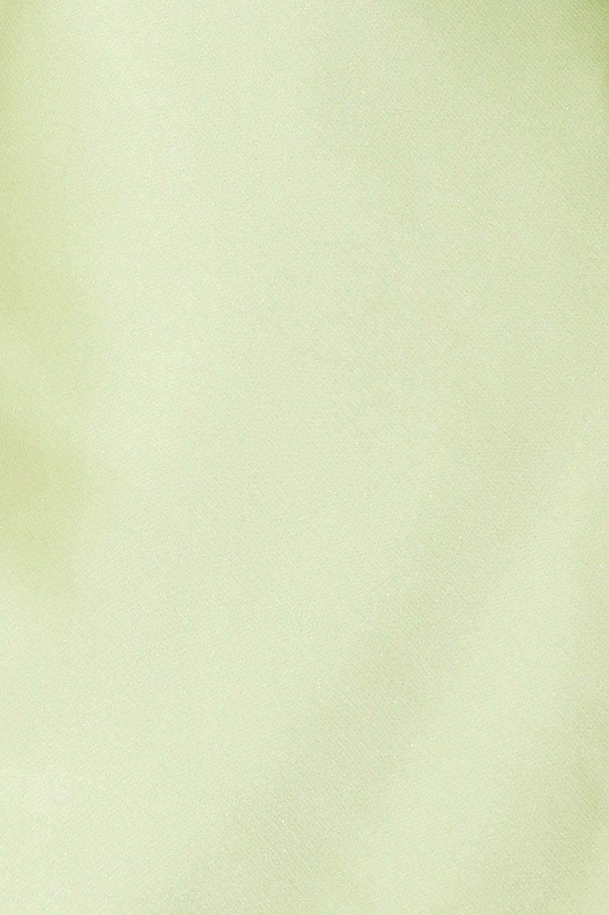 Blooming Confidence Satin Mini Dress Lime