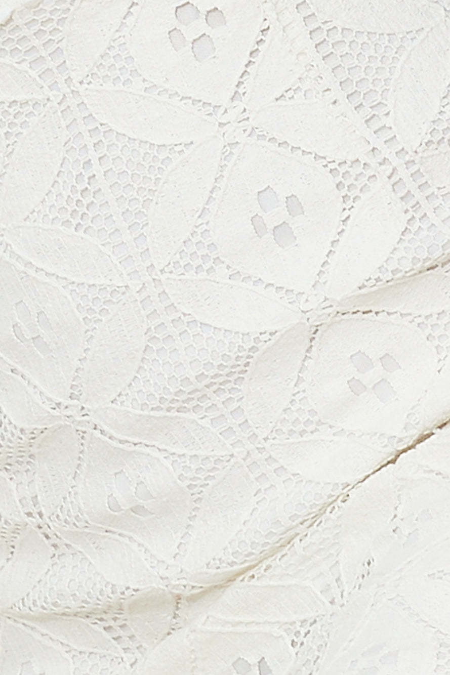 Dance Till Sunrise Lace Midi Dress White