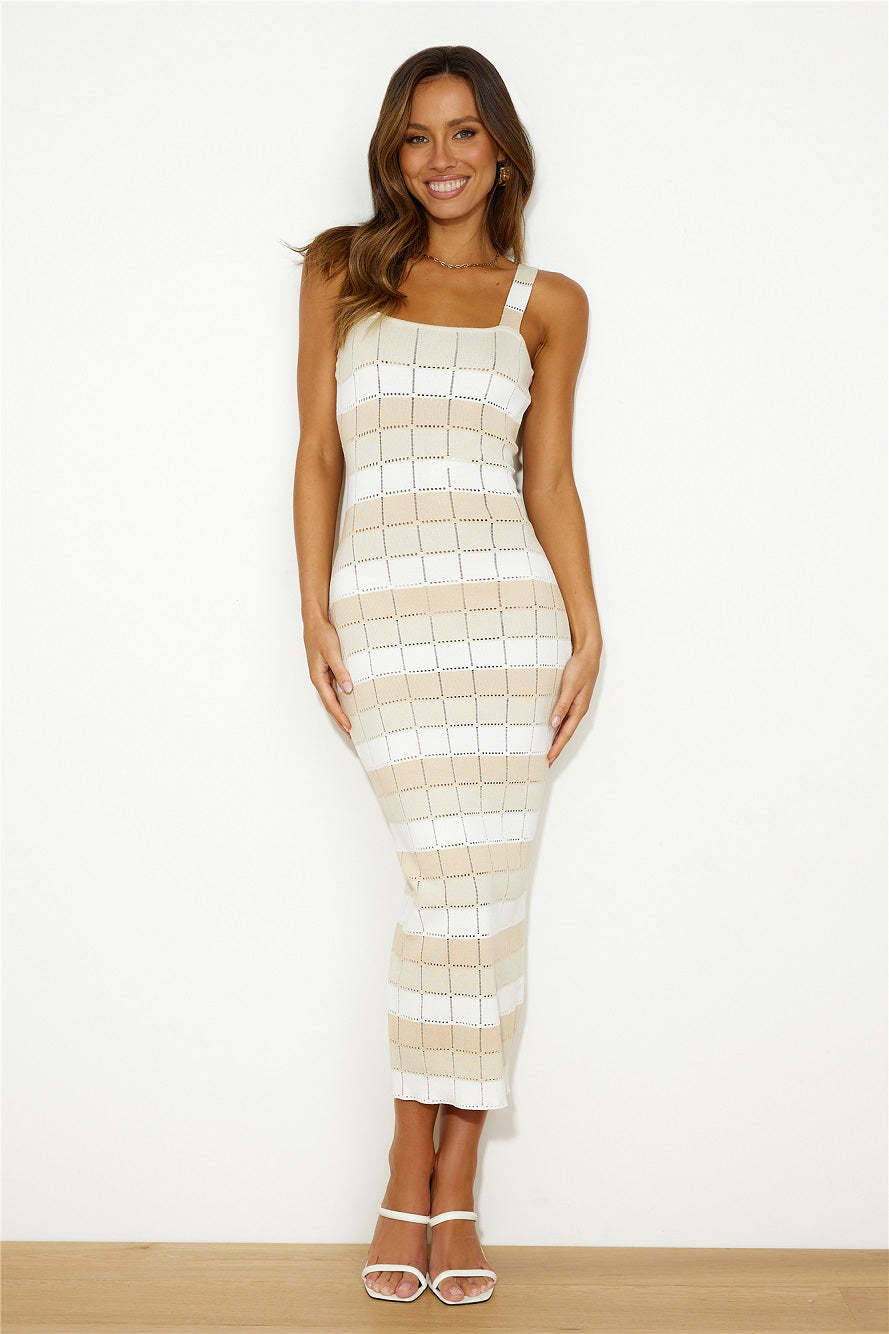 Beach Club Location Maxi Dress Beige