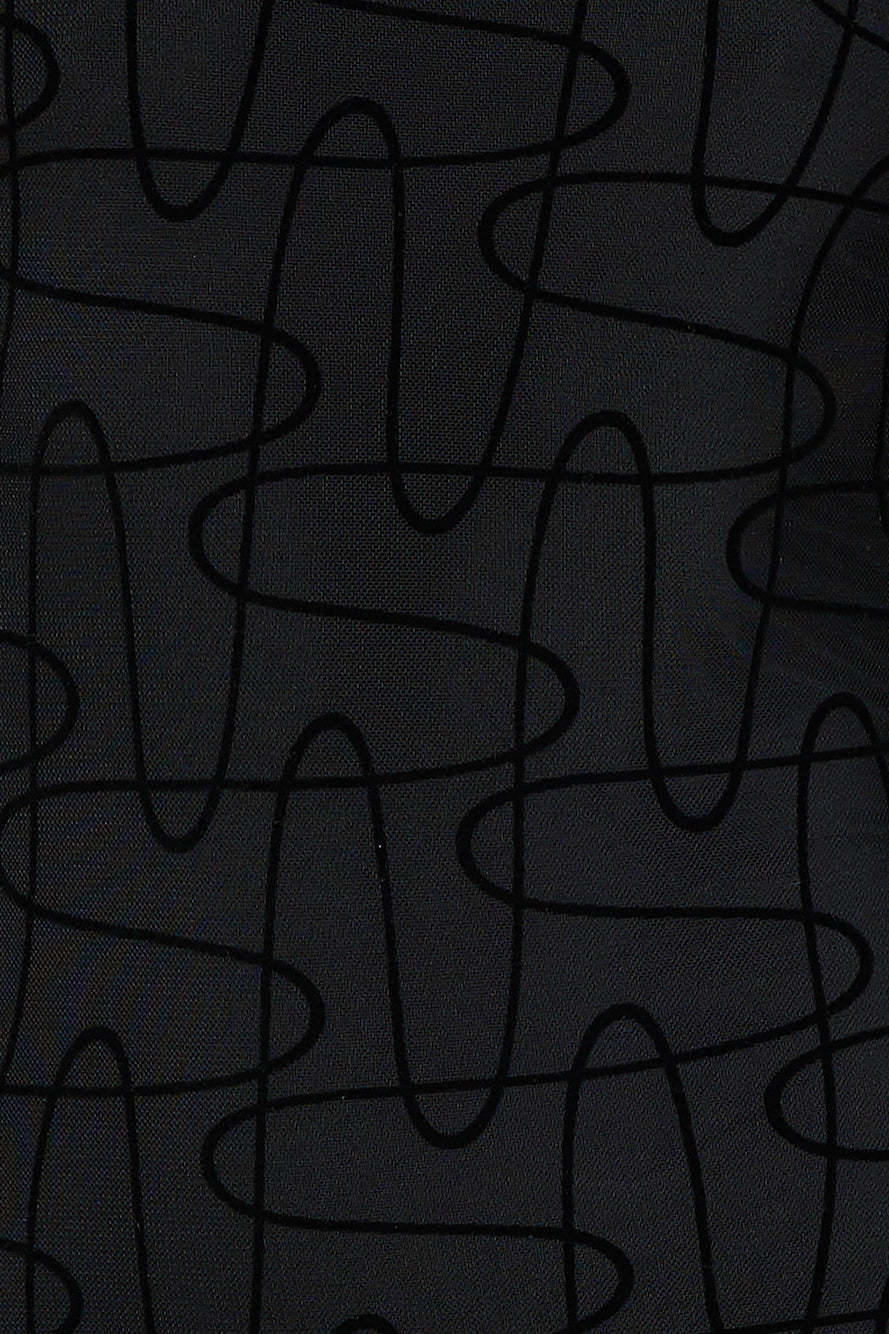 Clubbing Vibe Mesh Mini Dress Black