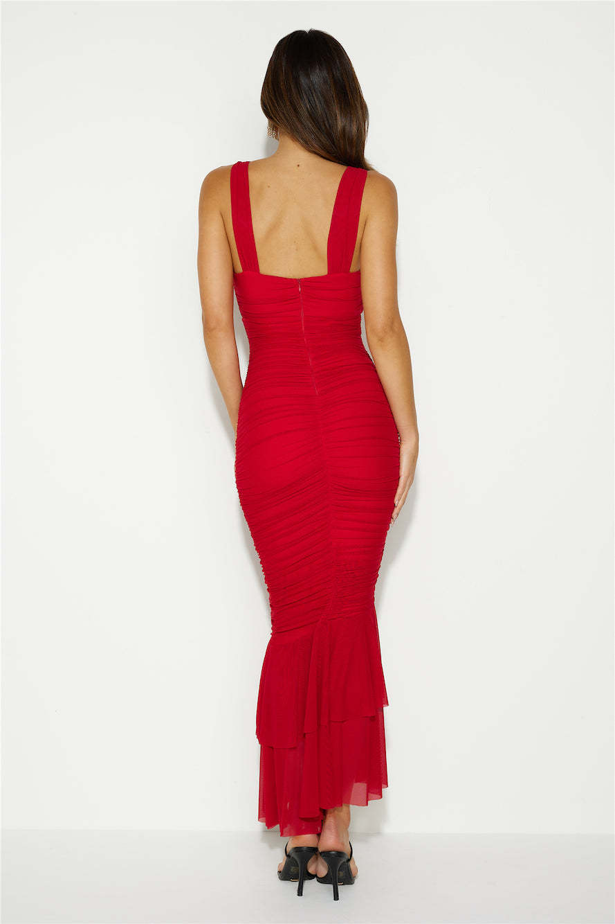 Party Pal Maxi Dress Red