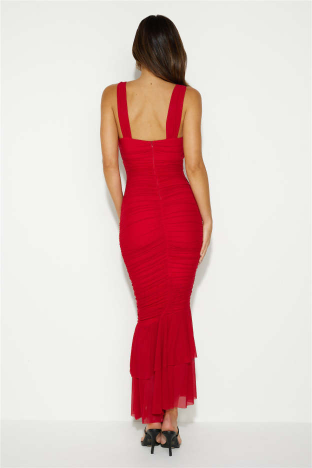 Party Pal Maxi Dress Red