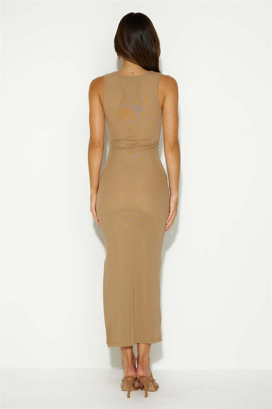 Blissful Summer Maxi Dress Tan