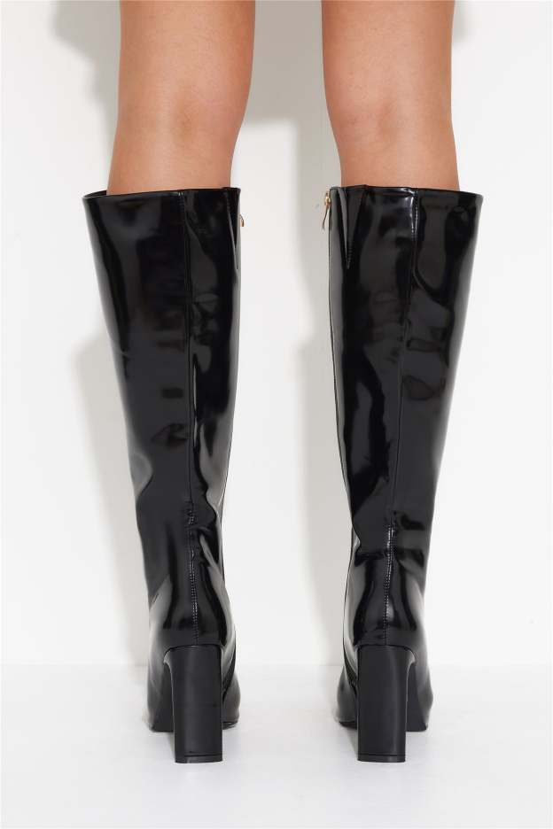 BILLINI Hendrick Boot Black Semi Patent