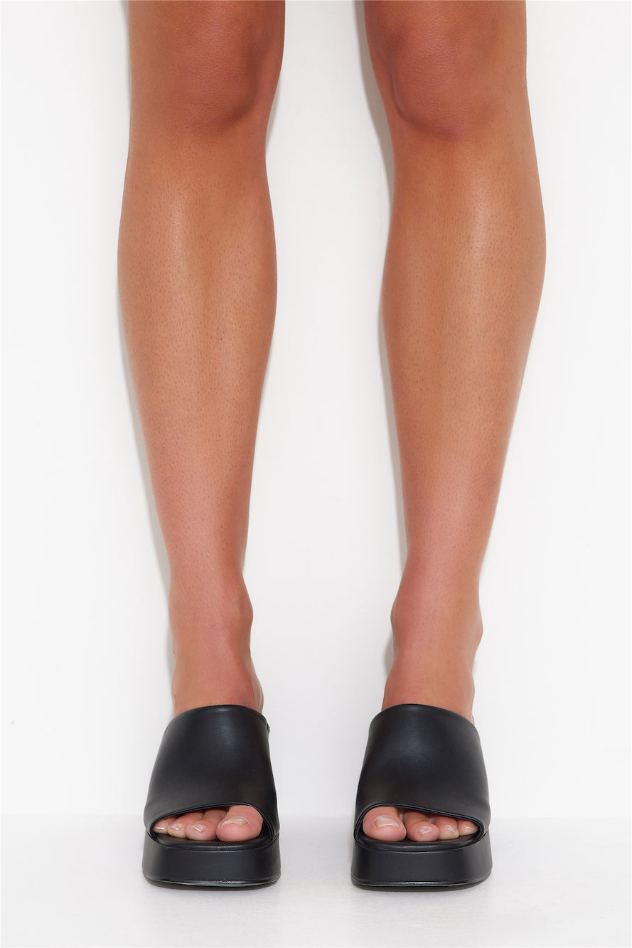 BILLINI Leslie Chunky Platform Mule Black