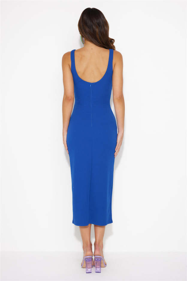 All The Events Midi Dress Blue